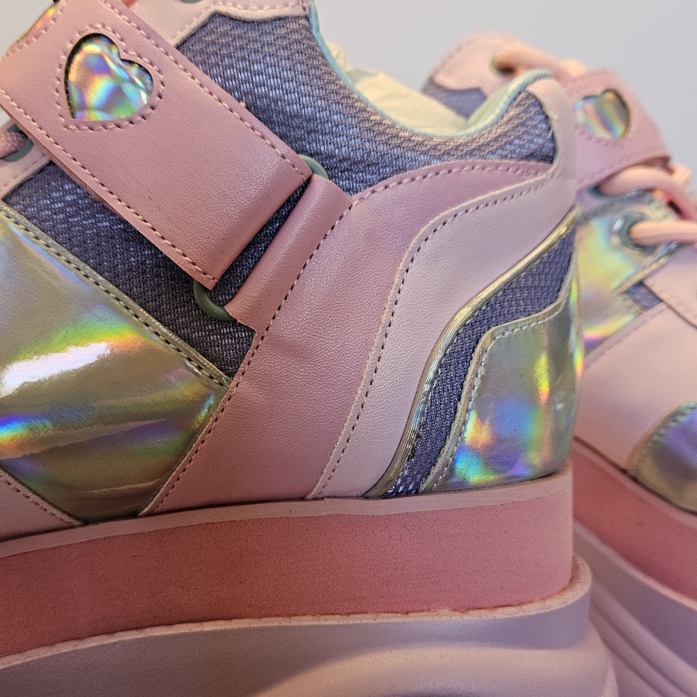 🥯♡Fairywalker Platform Sneakers - Holographic - Picture 8 of 8
